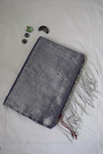 Load image into Gallery viewer, Silver Tissue Cotton Saree
