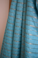 Load image into Gallery viewer, Sky Blue Benarasi Katan Warm Silk Saree
