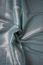 Load image into Gallery viewer, Sky Blue Benarasi Katan Warm Silk Saree
