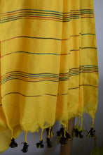 Load image into Gallery viewer, Yellow Khesh Cotton Saree
