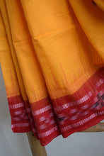 Load image into Gallery viewer, Yellow Sambhalpuri Cotton Saree
