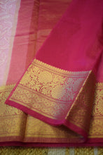 Load image into Gallery viewer, Baby Pink Semi Organza Chikankari Benarasi Saree
