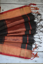 Load image into Gallery viewer, Black Maheshwari Dupatta
