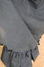 Load image into Gallery viewer, Black Plain Cotton Saree
