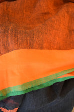Load image into Gallery viewer, Black Linen Jamdani Saree

