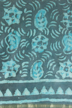 Load image into Gallery viewer, Bluish Grey Chanderi Cotton Silk Saree

