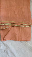 Load image into Gallery viewer, Blush Pink Muslin Silk Suit Dupatta Set with Gotapatti Work
