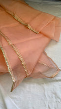 Load image into Gallery viewer, Blush Pink Muslin Silk Suit Dupatta Set with Gotapatti Work
