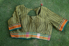 Load image into Gallery viewer, Lime Green Khun Boat Neck Blouse
