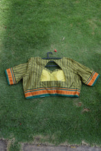 Load image into Gallery viewer, Lime Green Khun Boat Neck Blouse
