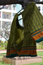 Load image into Gallery viewer, Lime Green Khun Boat Neck Blouse
