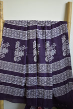 Load image into Gallery viewer, Brown Bagru Printed Mul Cotton Saree
