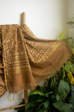 Load image into Gallery viewer, Brown Chanderi Cotton Silk Saree
