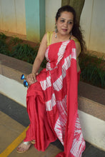 Load image into Gallery viewer, Pink Modal Silk Shibori Saree
