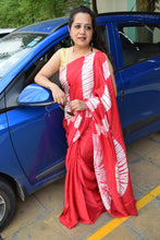 Load image into Gallery viewer, Pink Modal Silk Shibori Saree
