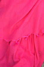 Load image into Gallery viewer, Candy Pink Plain Cotton Saree
