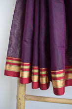 Load image into Gallery viewer, Coffee Bean Brown Cotton Silk Ilkal Saree
