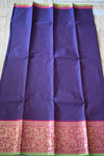 Load image into Gallery viewer, Coffee Bean Brown Kanchi Cotton Saree

