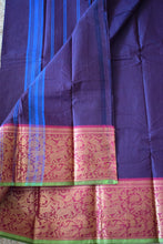 Load image into Gallery viewer, Coffee Bean Brown Kanchi Cotton Saree
