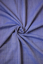 Load image into Gallery viewer, Denim Blue Plain Cotton Saree
