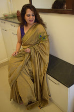 Load image into Gallery viewer, Gold Dust Plain Cotton Saree
