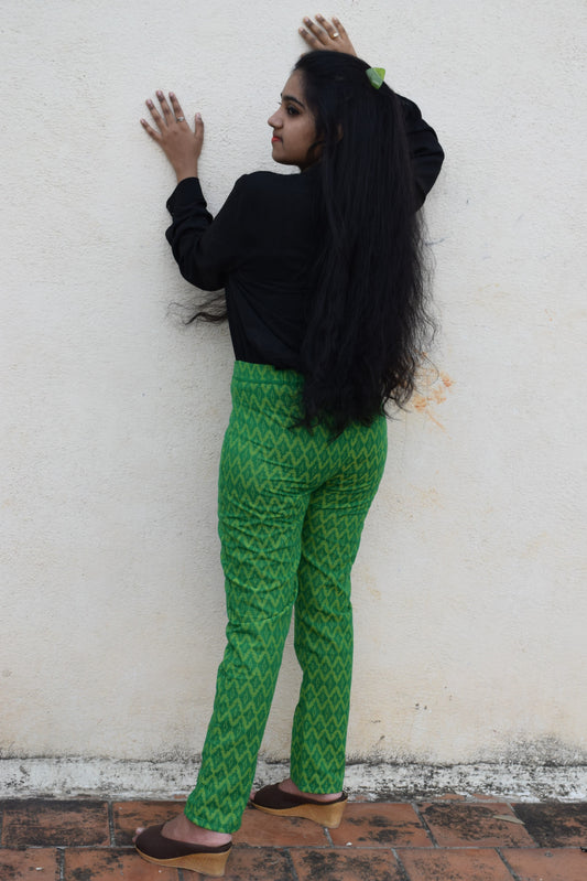 Cotton Jacquard Trouser