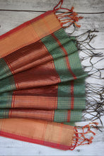 Load image into Gallery viewer, Green Maheshwari Dupatta
