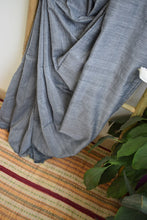 Load image into Gallery viewer, Grey Plain Cotton Saree
