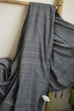 Load image into Gallery viewer, Grey Plain Cotton Saree
