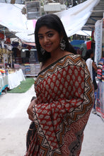 Load image into Gallery viewer, Red Chanderi Cotton Silk Saree
