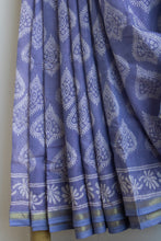 Load image into Gallery viewer, Lavender Chanderi Cotton Silk Saree
