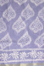 Load image into Gallery viewer, Lavender Chanderi Cotton Silk Saree
