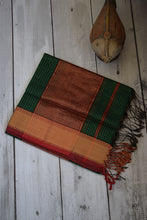 Load image into Gallery viewer, Leaf Green Maheshwari Dupatta
