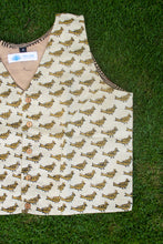 Load image into Gallery viewer, Light Yellow Cotton Block Printed Blouse
