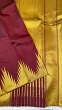 Load image into Gallery viewer, Maroon Kanjeevaram Silk Saree
