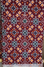 Load image into Gallery viewer, Maroon Print Cotton Suit Dupatta Set
