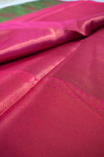 Load image into Gallery viewer, Mehandi Green Kora Silk Benarasi Saree
