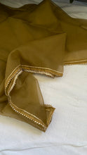 Load image into Gallery viewer, Military Green Muslin Silk Suit Dupatta Set with Gotapatti Work

