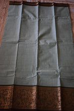 Load image into Gallery viewer, Mint Green Kanchi Cotton Saree
