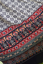 Load image into Gallery viewer, Navy Blue Patola Print Cotton Suit Dupatta Set
