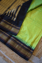 Load image into Gallery viewer, Neon Green Ilkal Silk Saree
