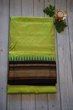 Load image into Gallery viewer, Neon Green Ilkal Silk Saree
