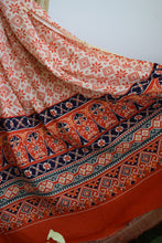 Load image into Gallery viewer, Orange Patola Print Cotton Suit Dupatta Set
