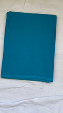 Load image into Gallery viewer, Peacock Blue Muslin Silk Suit Dupatta Set with Gotapatti Work
