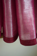 Load image into Gallery viewer, Pink and Silver Tissue Cotton Saree
