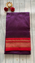 Load image into Gallery viewer, Purple Ilkal Silk Saree
