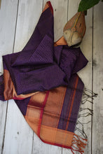 Load image into Gallery viewer, Purple Maheshwari Dupatta

