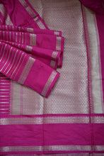 Load image into Gallery viewer, Rani Pink Benarasi Katan Warm Silk Saree

