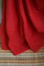 Load image into Gallery viewer, Red Plain Cotton Saree
