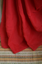 Load image into Gallery viewer, Red Plain Cotton Saree
